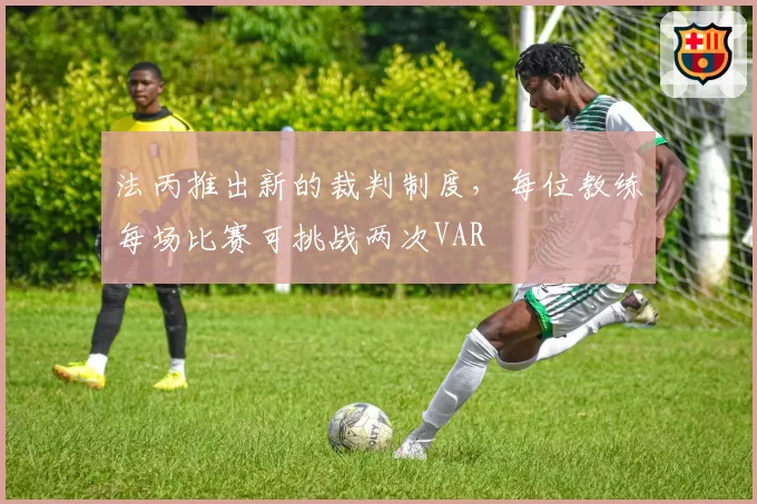法丙推出新的裁判制度，每位教练每场比赛可挑战两次VAR