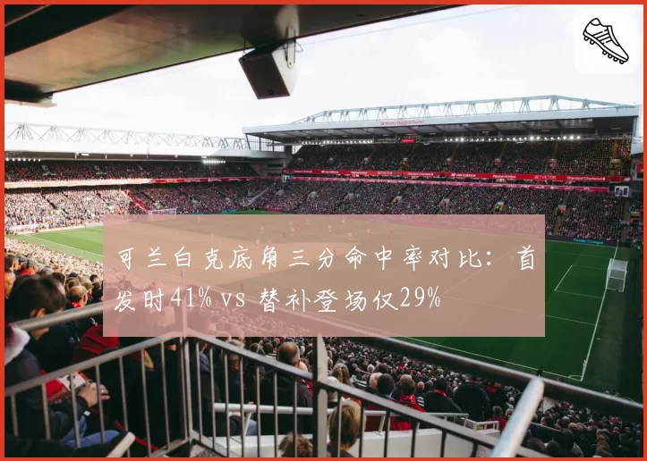 可兰白克底角三分命中率对比：首发时41% vs 替补登场仅29%