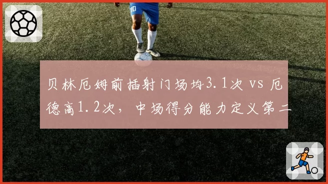 贝林厄姆前插射门场均3.1次 vs 厄德高1.2次,中场得分能力定义第二火力